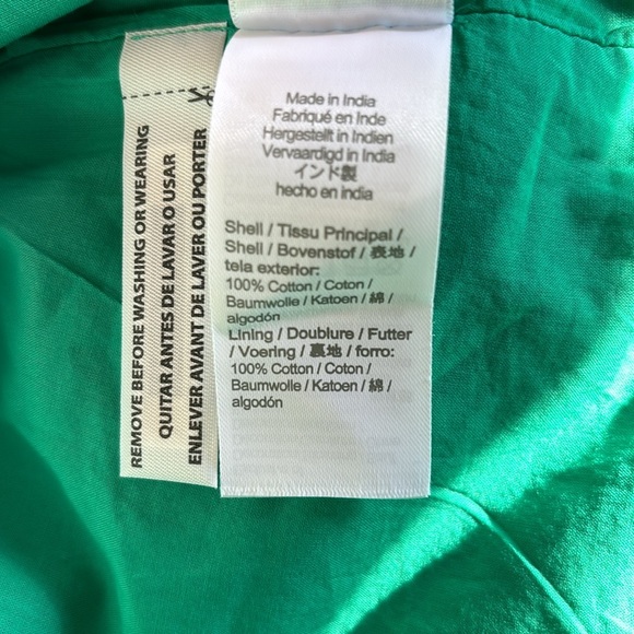 NWOT Reimagined by J Crew J Crew Factory smocked green & pink floral midi dress - Picture 12 of 16